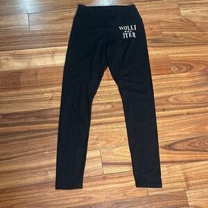 Hollister black leggings high rise‎ ankle length womans small